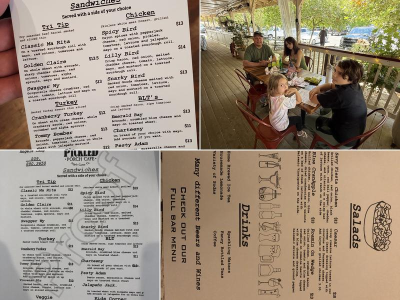 Pickled porch cafe Menu