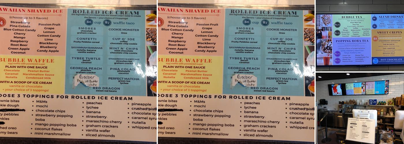 Below Zero - Savannah Menu