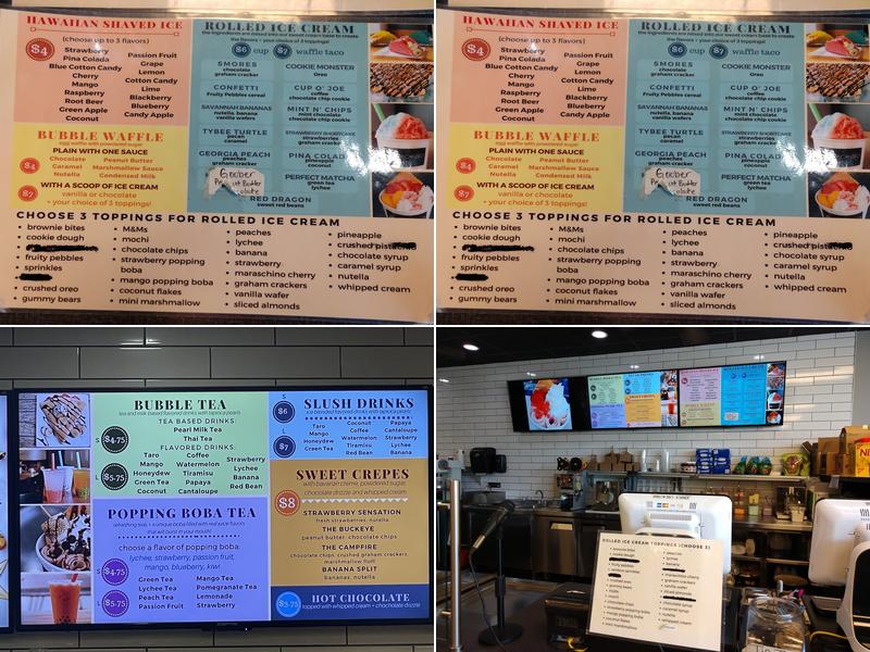 Below Zero - Savannah Menu