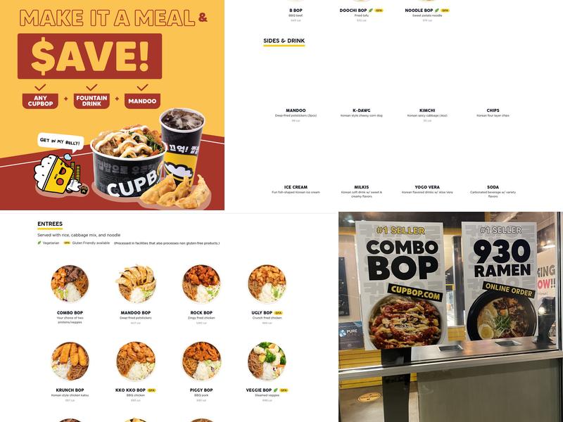Cupbop - Korean BBQ in a Cup Menu