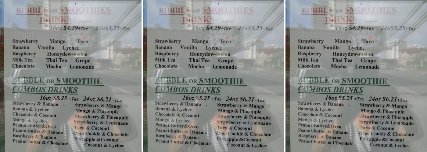 Bubble up Menu