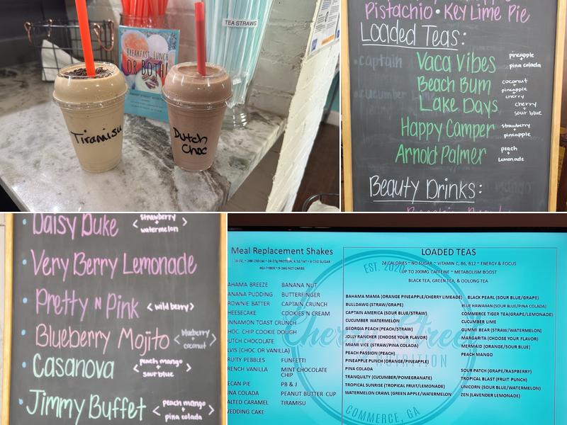 Cherry Street Nutrition, in Commerce Ga Menu