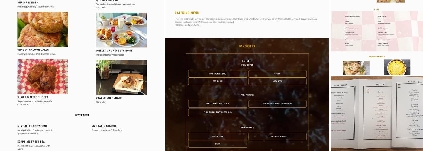 KIS Cafe Menu