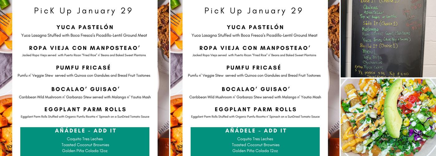Boca Fresca Menu