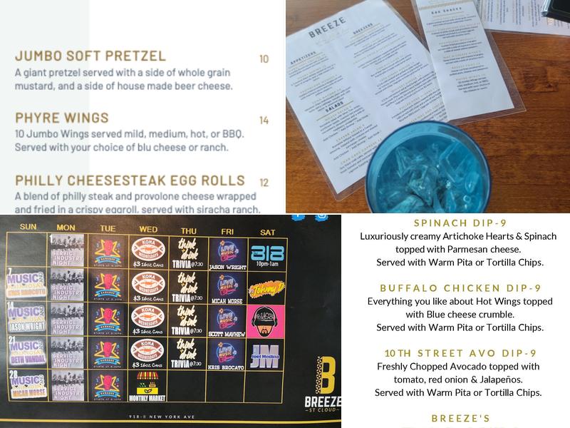 Breeze - St. Cloud Menu