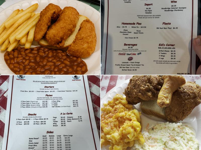 Gus's World Famous Fried Chicken Menu