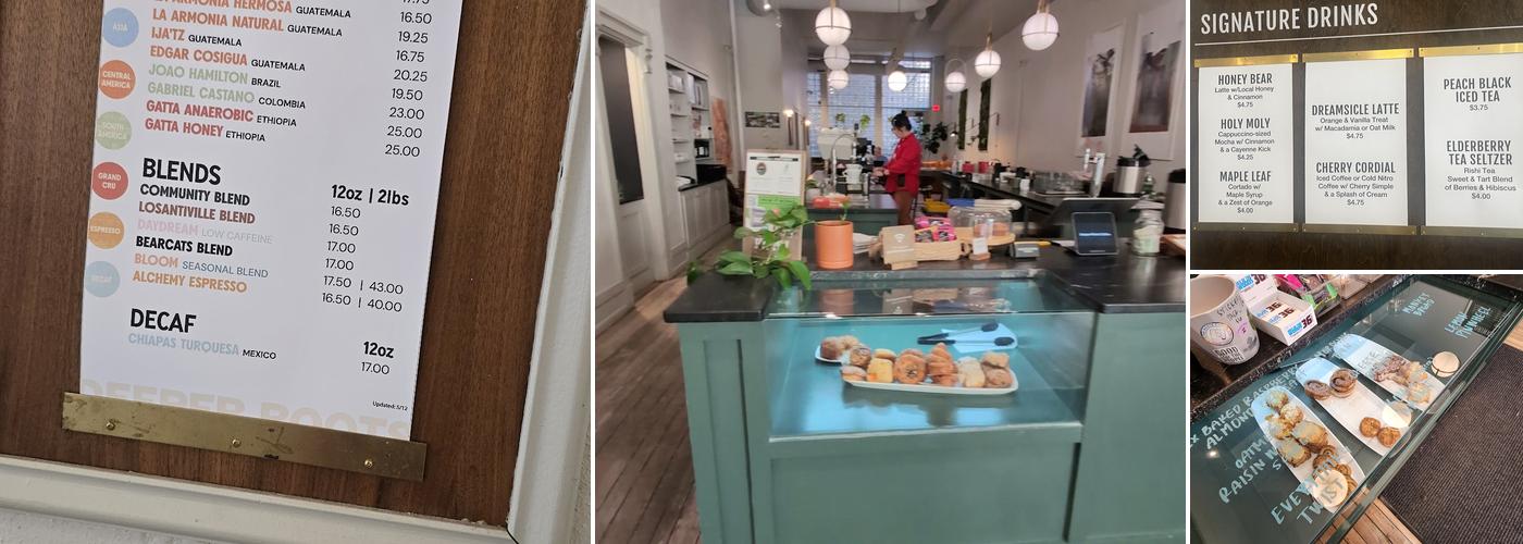 Deeper Roots Coffee Menu