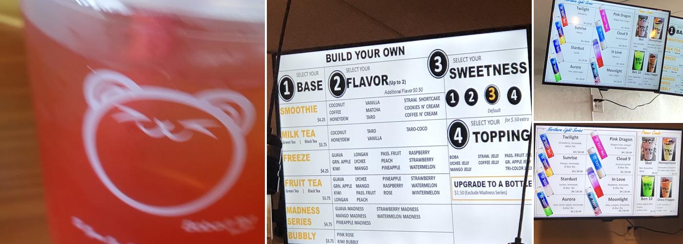 Boba & Tea Menu