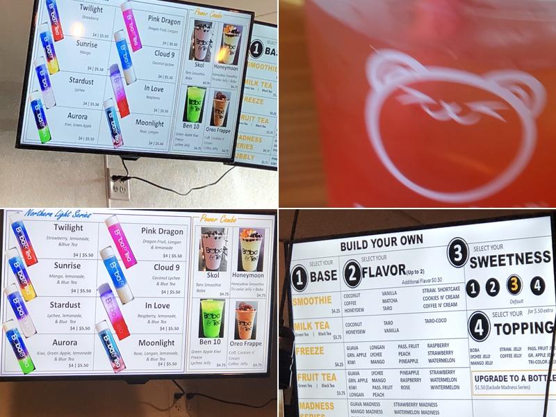 Boba & Tea Menu