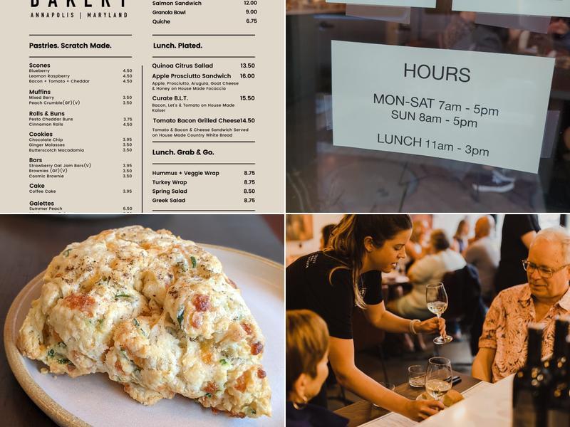Curate Annapolis Cafe & Bakery Menu