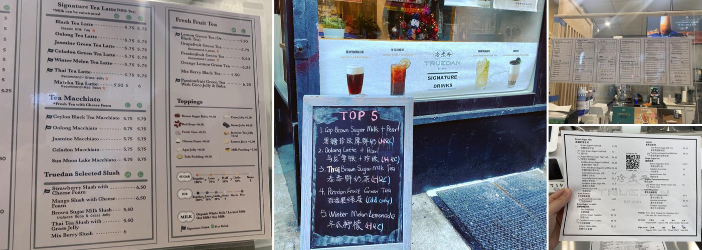 Truedan Chinatown 珍煮丹 Menu