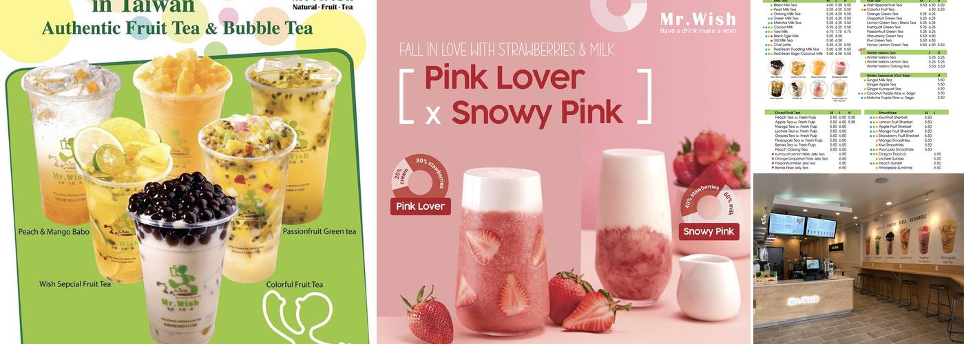 Mr. Wish Barclay Farms Menu