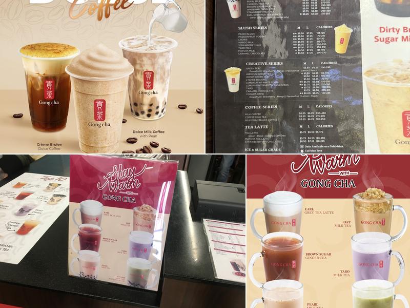 Gong Cha Menu