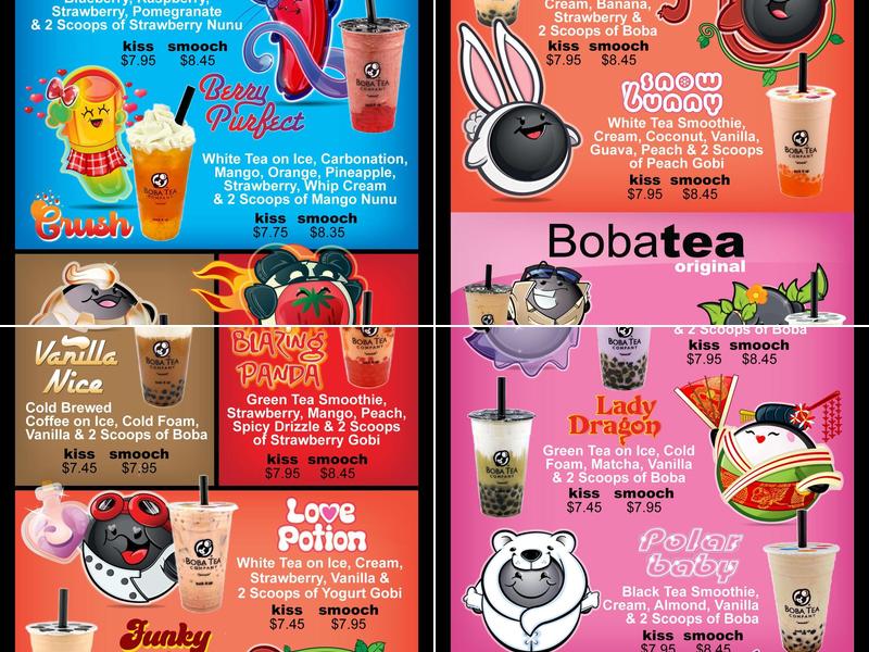 Boba Tea Company Menu