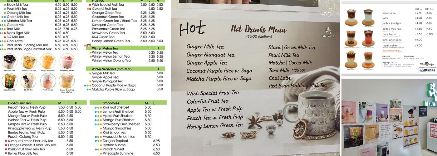 Mr. Wish Great Neck Menu