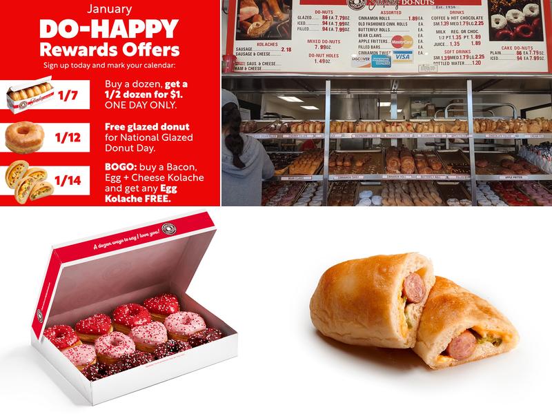 Shipley Do-Nuts Menu