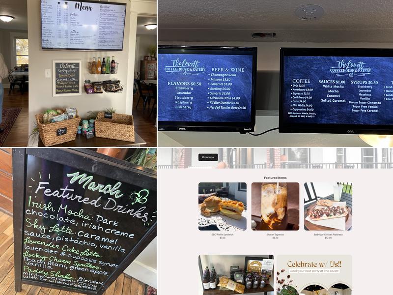 Lovett Coffeehouse & Eatery Menu