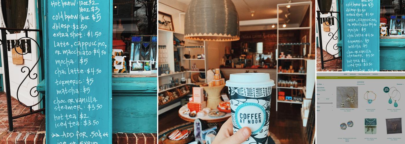 noon designs inc. / spring lake Menu