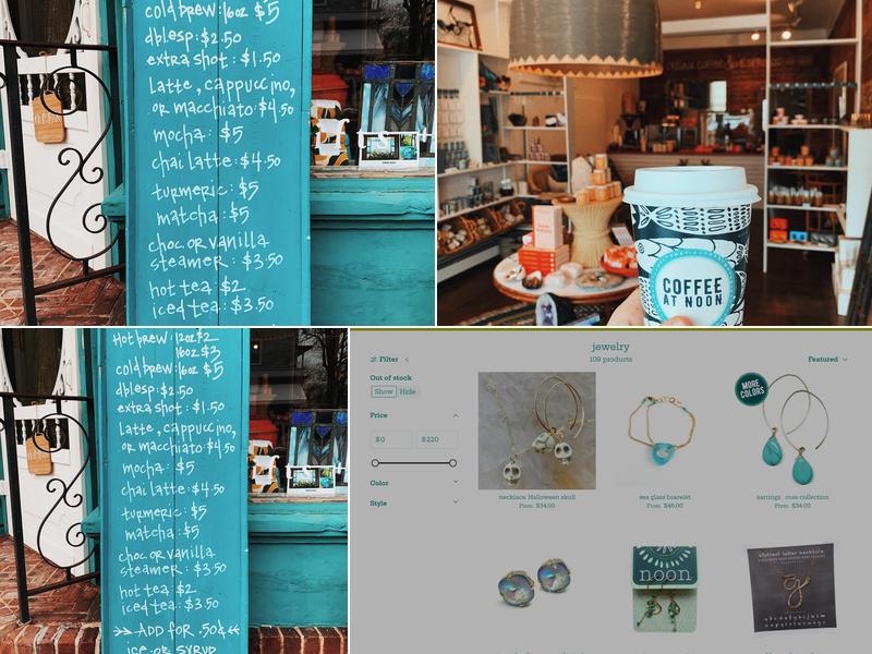 noon designs inc. / spring lake Menu