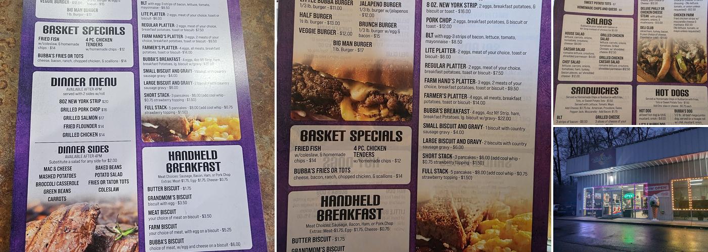 Taste Buds Menu