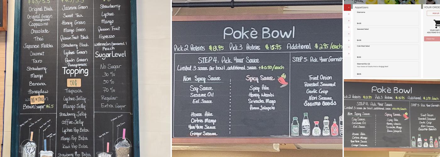 Sweet Retreat (Poke-Ramen-Boba) Menu