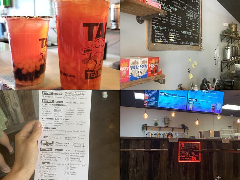 Tap Tea Bar Menu