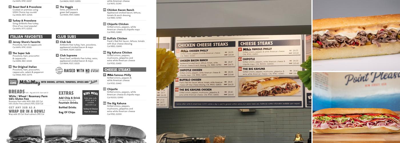 Jersey Mike's Subs Menu