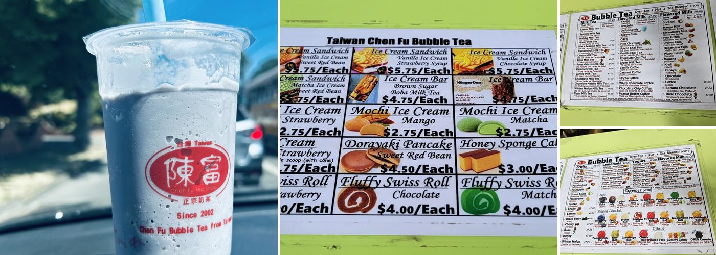 Chen Fu Bubble Tea Menu