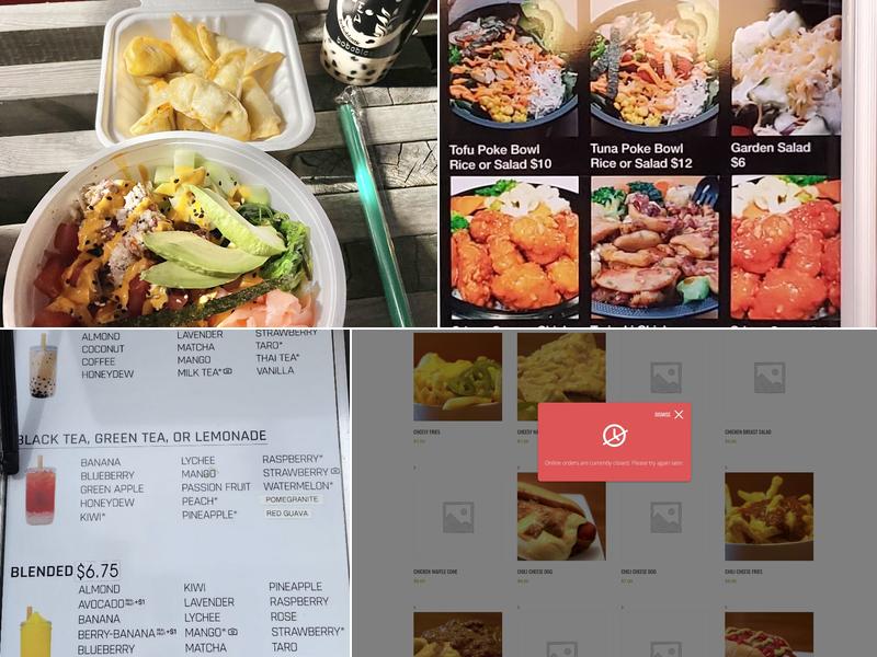 Bobablastic Menu