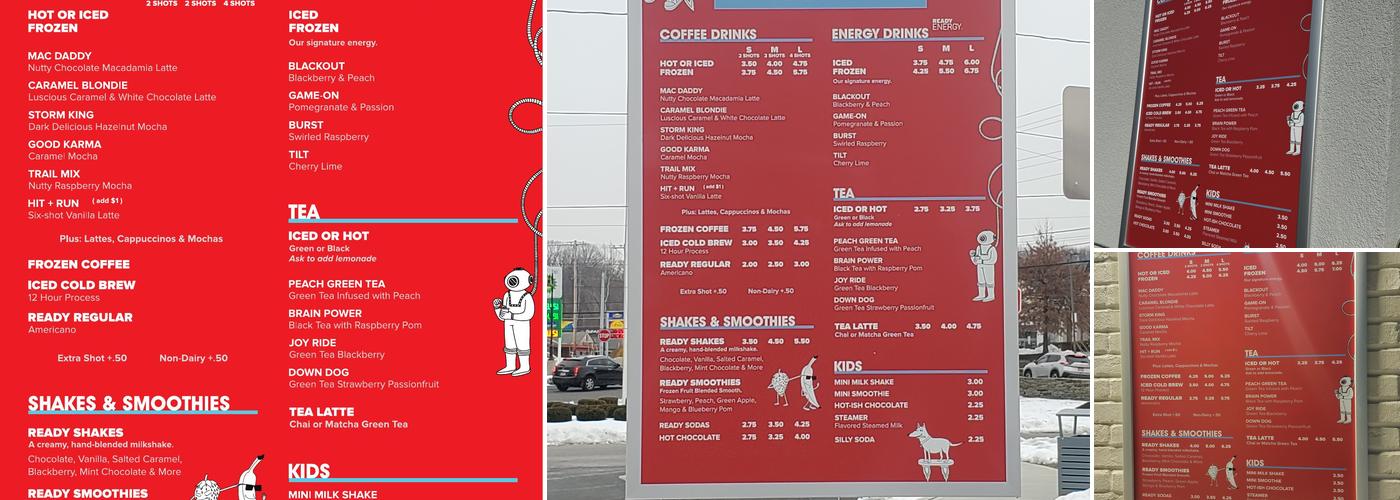 Ready Coffee Menu