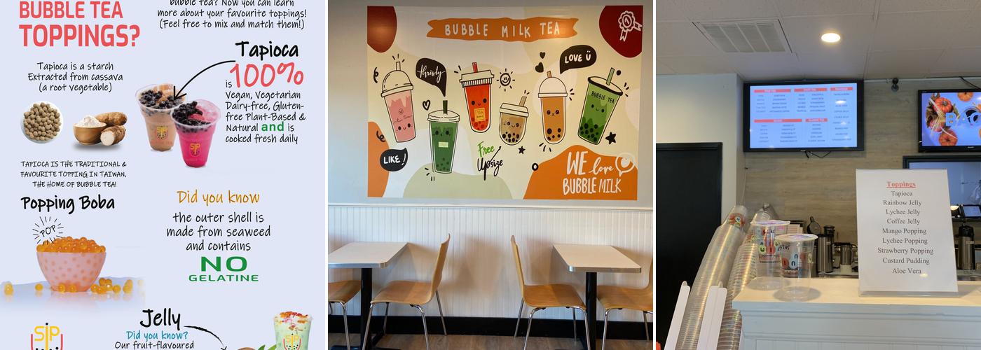 SIP Bubble Tea Menu