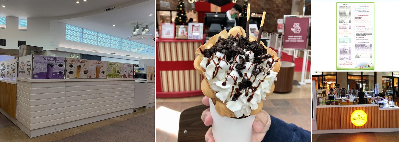 Bubble Waffle and Tea Menu