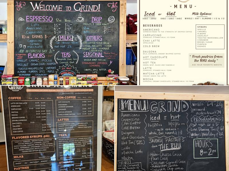 Grind AVL Menu