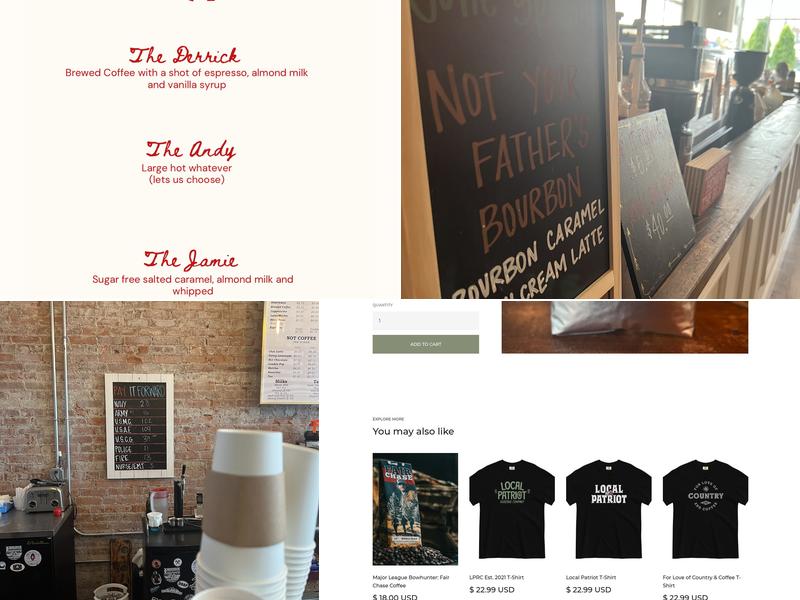 Local Patriot Roasting Company Menu