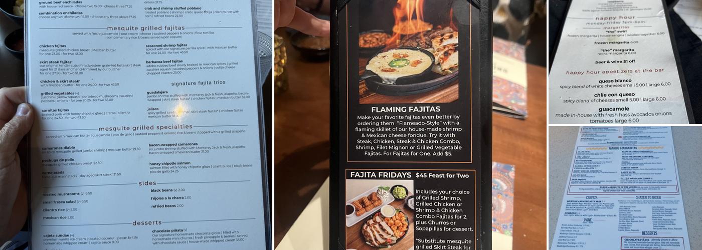 Uncle Julio's Frontenac Menu