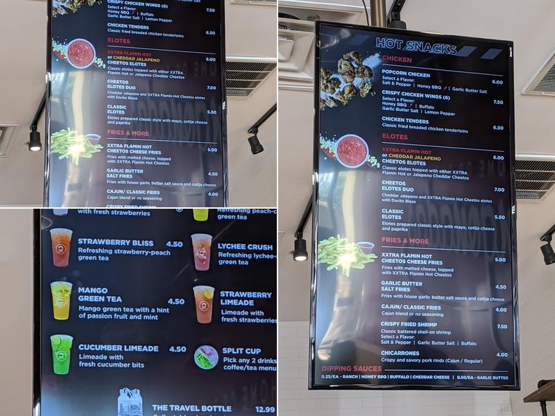 Zero Degrees Menu