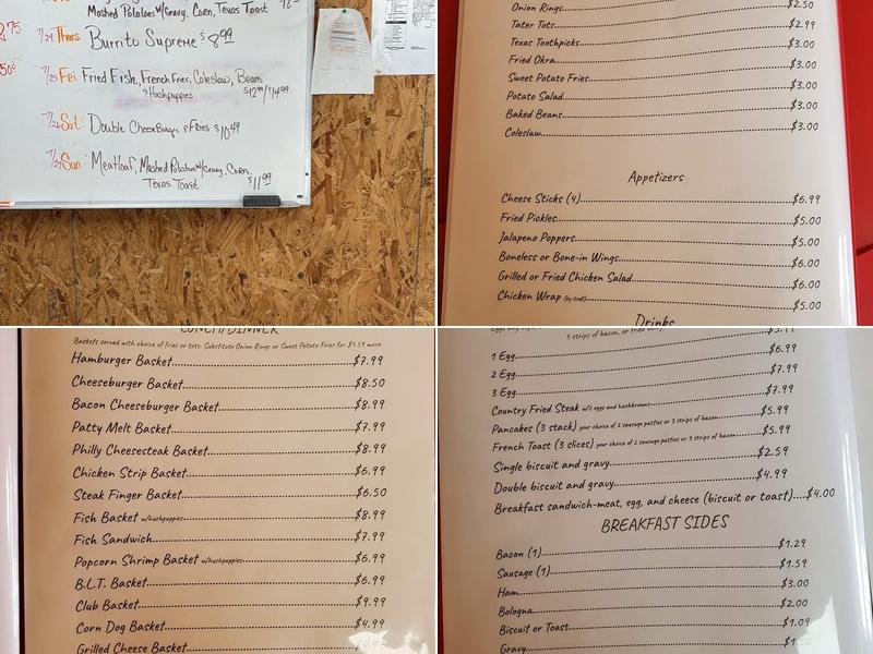 D&J Bait N Grub Menu