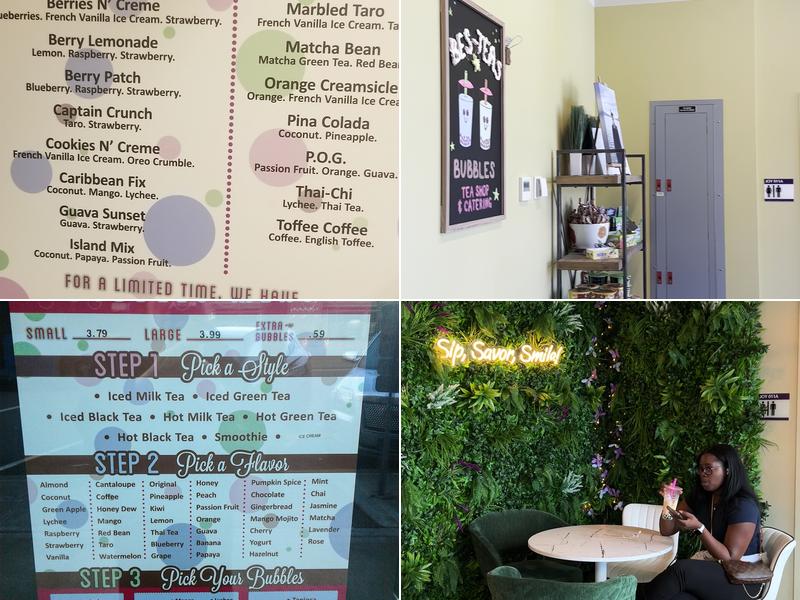 Bubbles Tea Shop Menu