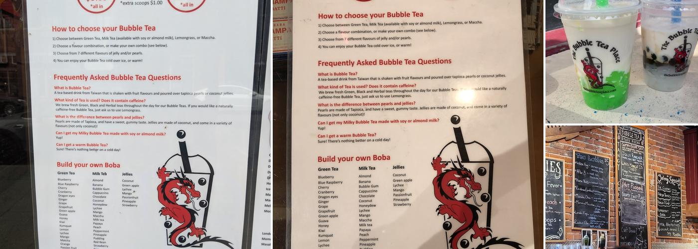 The Bubble Tea Place Menu