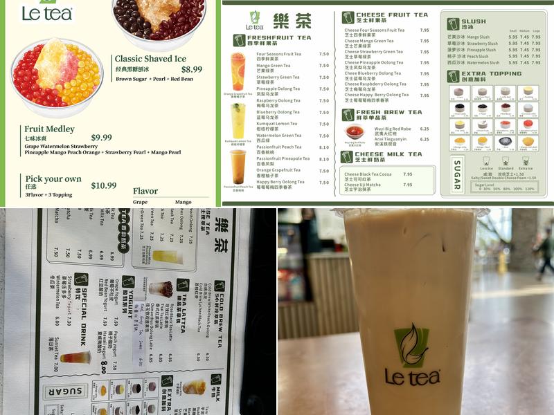 Letea Menu