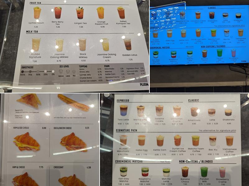 PLUS84 Menu