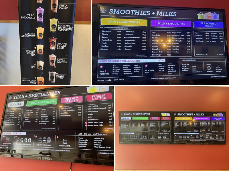 Pearl Fever Tea House Menu