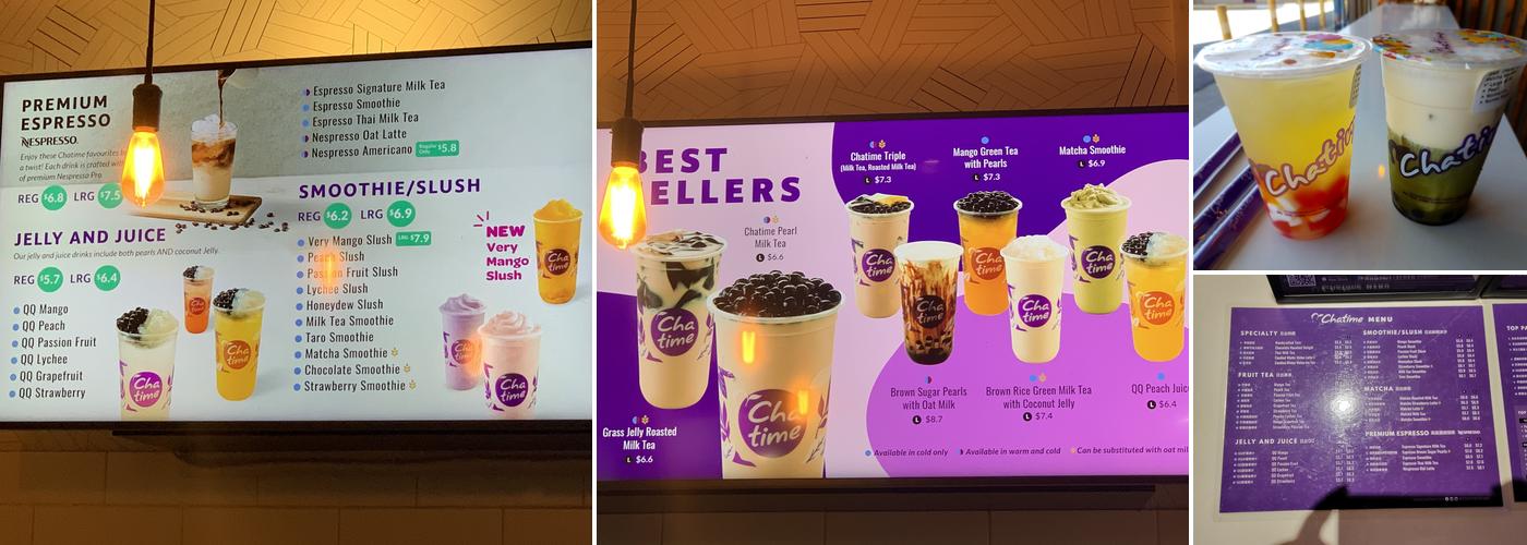 Chatime Bubble Tea Menu