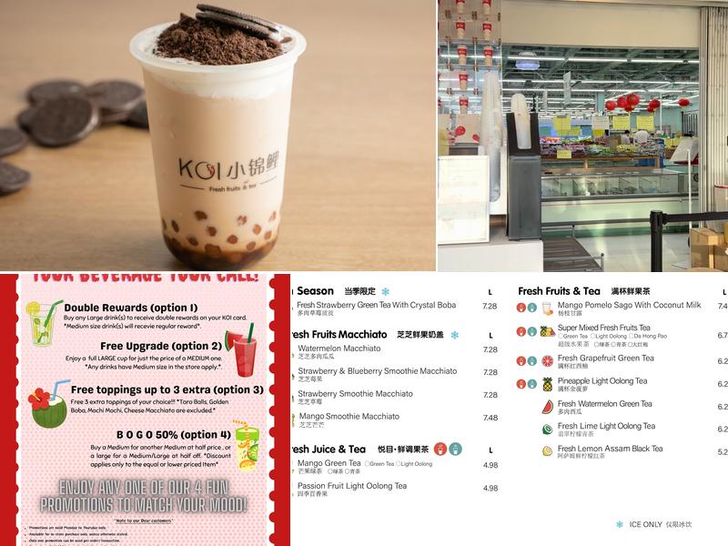 Koi Fresh Fruits & Tea (Centre St) Menu