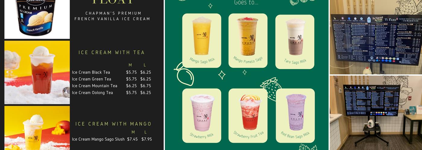 YiFang Taiwan Fruit Tea Menu
