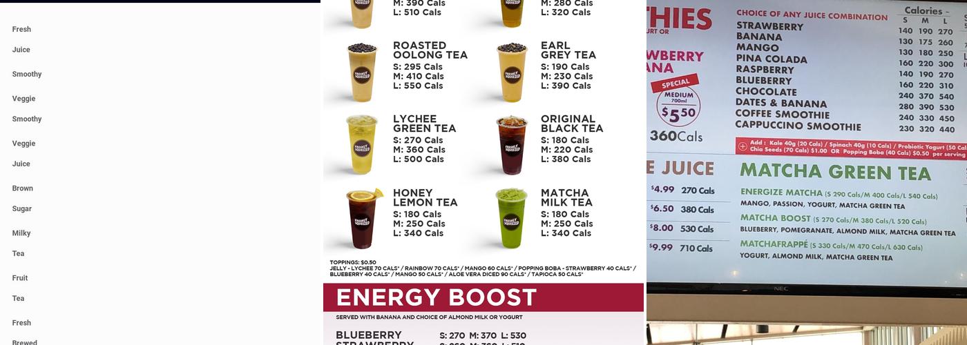 Freshly Squeezed EIA Menu