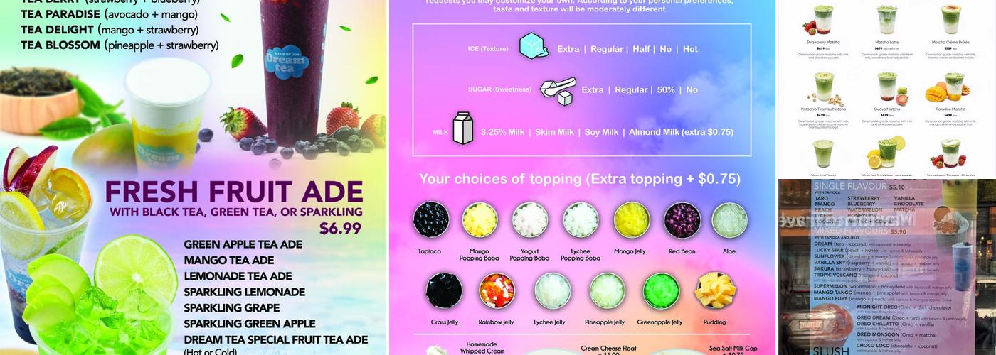 Dream Tea House Menu