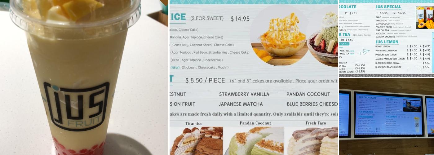 JusFruit Menu