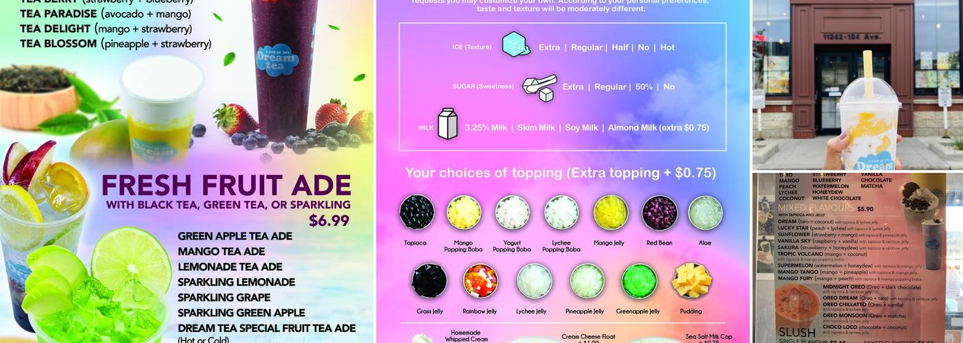 Dream Tea House Menu