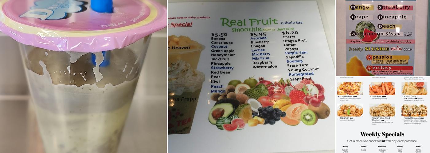 Dream Tea Menu